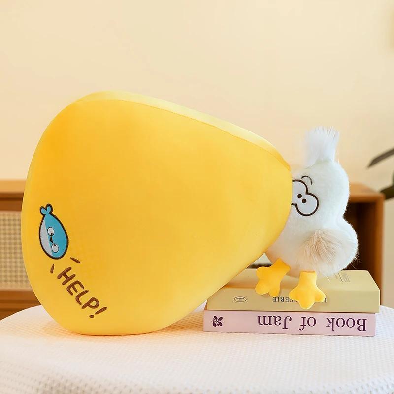

Pelican Northeast Flower Jacket Headscarf Capybara Toucan Plant Stuffed Doll Holidays Props Decorative Throw Pillow for Kids 33cm