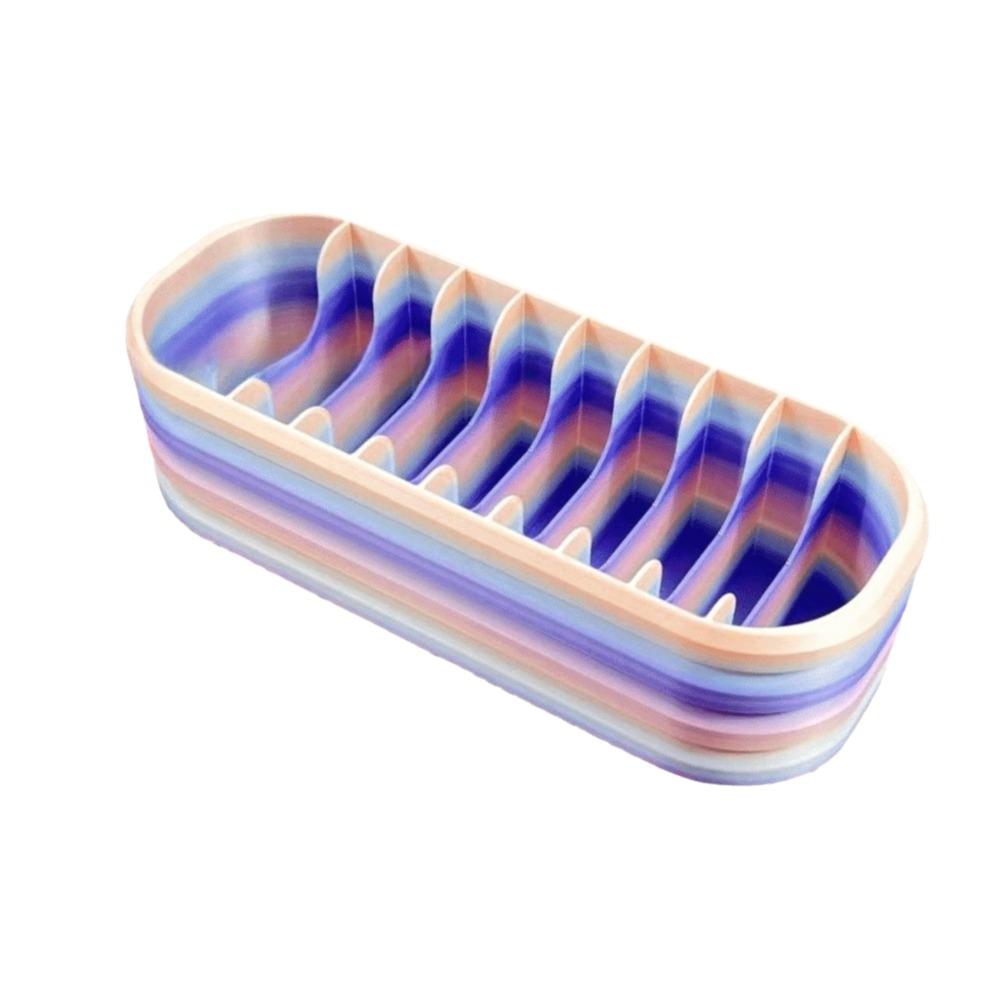 Gradient Color  Packets Storage Box 10 Grids  Art Bead Storage Case   Art