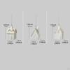 3 Pieces Christmas Mini House Pendant Hanging Creative Xmas Village Toy Decoration for