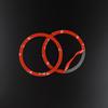 Carbon Fiber Style Door Speaker Cover Trim Sticker for BMW Z4 E89 Roadster 2009-2017 Interior Accessories