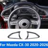 Dashboard Air Condition Vent Outlet Cover Trim For Mazda CX-30 CX30 -2025 2026 Carbon Fiber Interior Accessories Car Styling