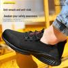 Anzhi Letnie Oddychające Buty Bezpieczeństwa z Podnoskiem Stalowym - Lekkie, Odporne na Zgniecenia, Odporne na Przebicie Buty Robocze.