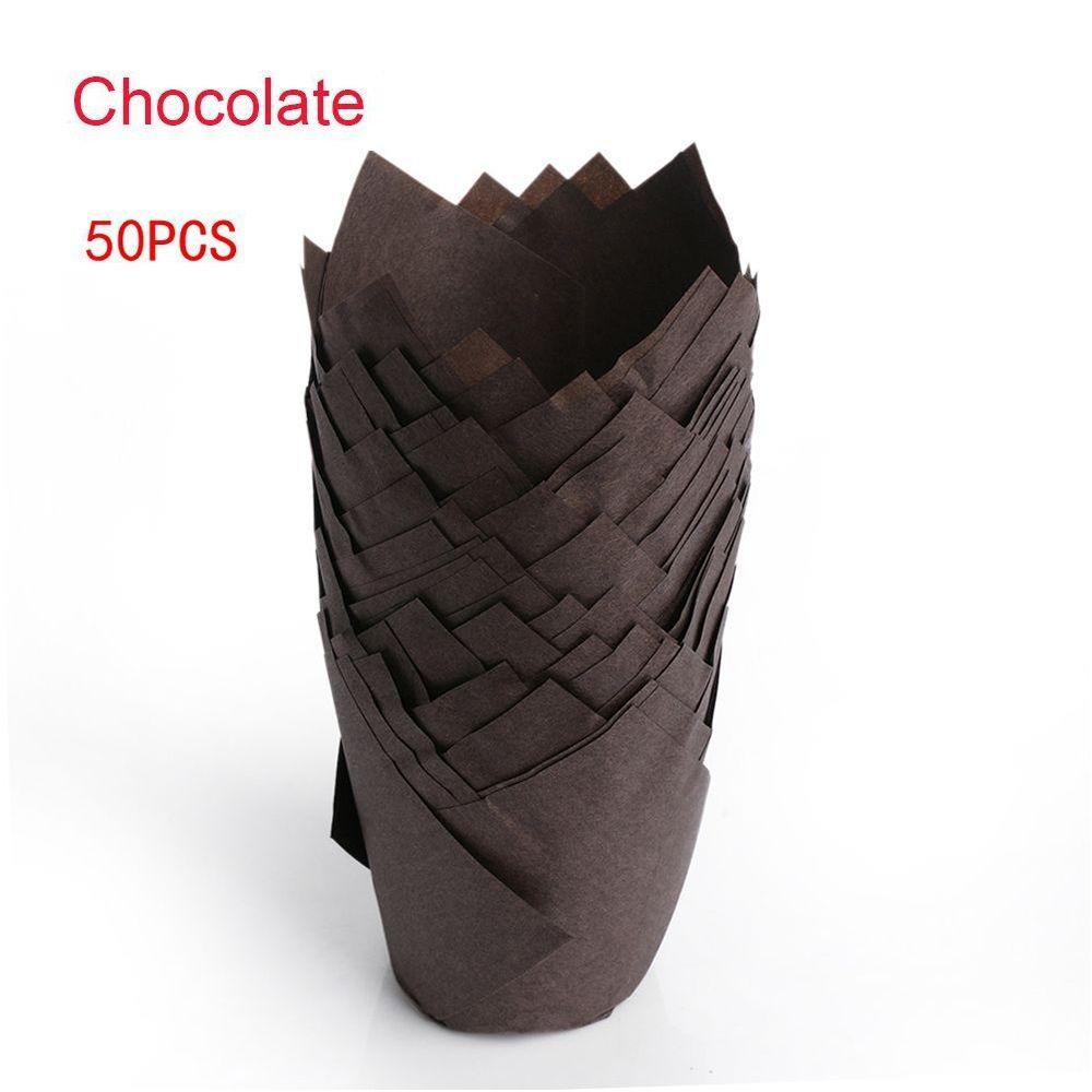 New DIY Cake Muffin Cups Bakeware Pastry Tools Cupcake Liners Tulip Baking Cup Party Supplies