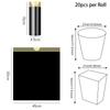 1/5 Rolls Disposable Dustbin Bag Household Large Capacity Trash Bag Kitchen Bathroom Portable Cleaning Big Plastic Bag