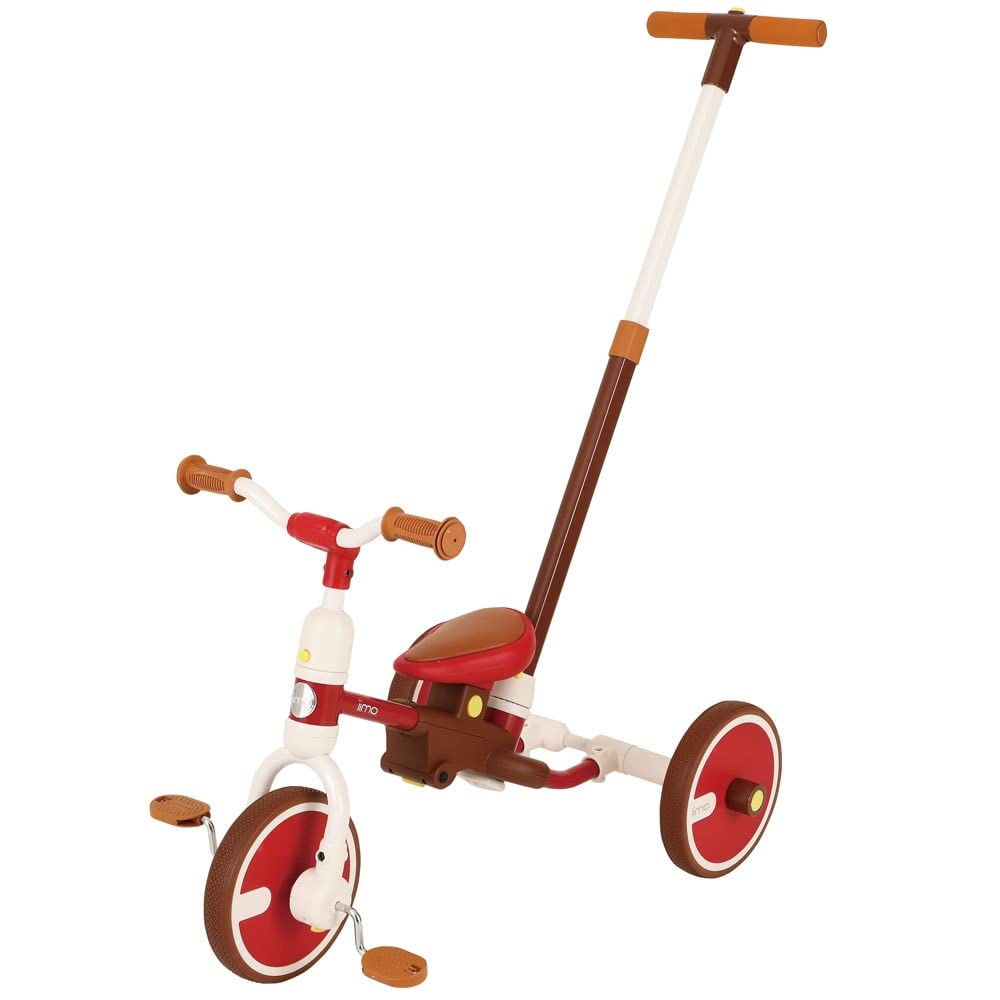 

iimo Switch Bike Red 1064 Marlin Push Bar Tricycle Трехколесный учебный велосипед Iimo 3WAY 3in1 для детей от 1,5 лет и старше M&M