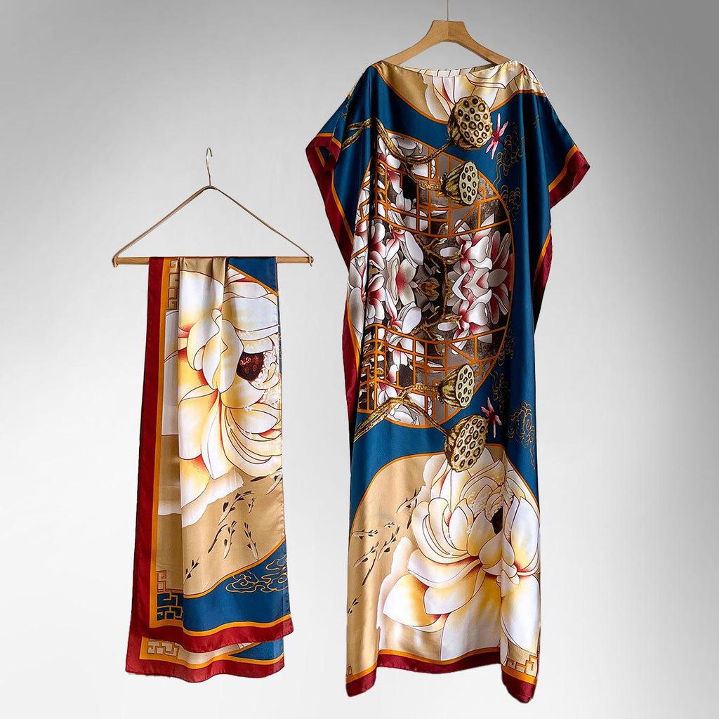Middle Eastern Style Loose Long Dress Abaya for Women
