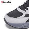 BAASPLOA Damen Sportschuhe mit dicker Sohle, Mesh Laufschuhe, Freizeitschuhe, Wanderschuhe, Studentenschuhe, weiße Schuhe, flache Sportschuhe, Tennisschuhe