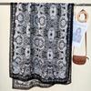 Literary Sense, Retro Pattern Printed Scarf, Women's Temperament, Fashionable Personality, Long Scarf When Traveling