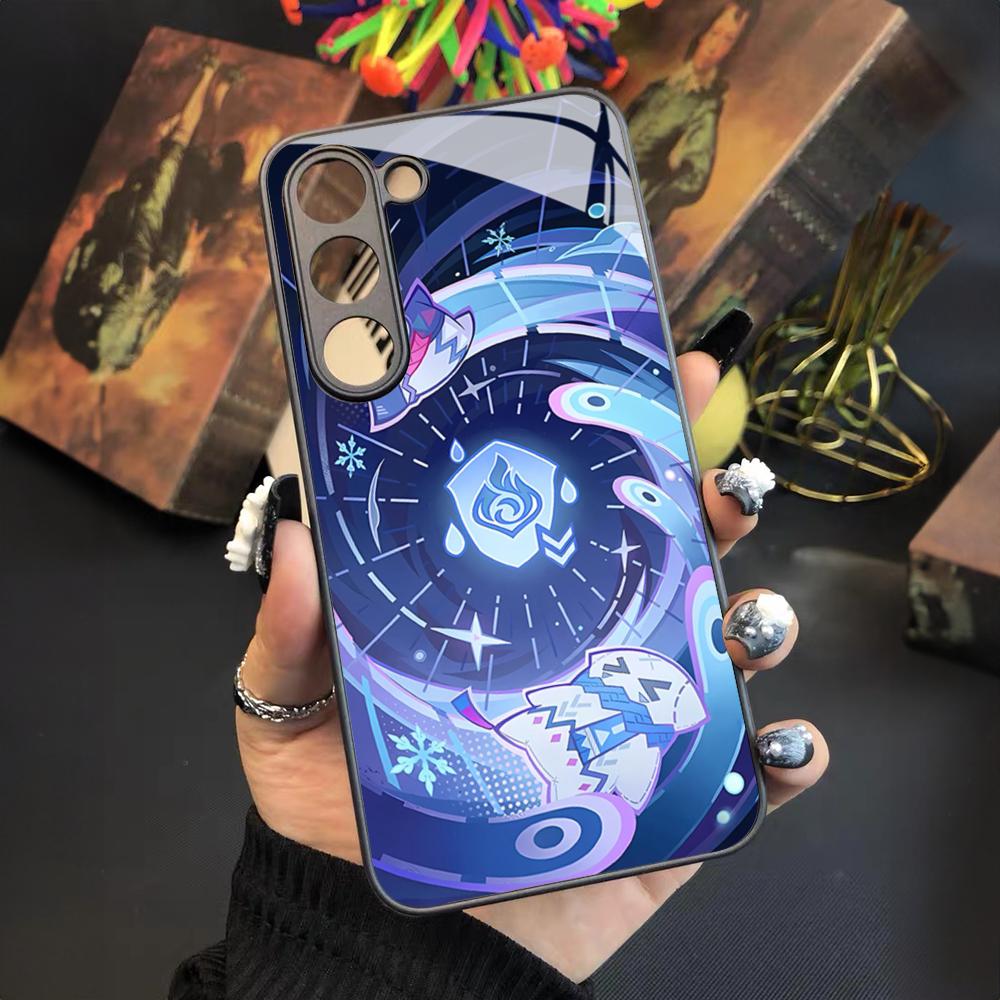 

Genshin Impact Game Citlali Phone Case For Samsung Galaxy S26 S25 S24 S23 S22 S20 S21 Ultra Plus Fe Colored Silver Cover Galaxy S21 Ultra 5G