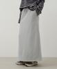 Wednesday Oasis For Woman Warm-Up Basic Fleece-Lined Long Skirt_Melange Gray(W25-Sk04)