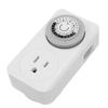 Mechanical Timer Socket 24 Hour 48 Switch Options Plug in Mechanical Timer with Child Lock for Indoor US Plug