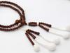 Soka Gakkai Prayer Solid Cotton Wooden SGI Prayer Unisex Beads, Vermillion, Tassel, Beads,