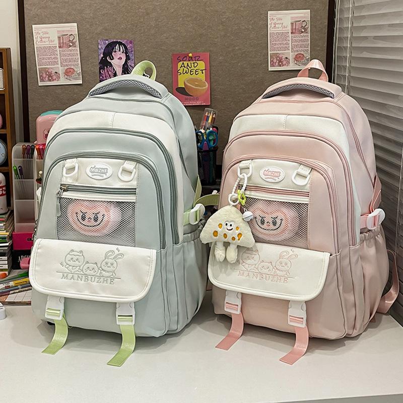 High value Shoulder Bag Cute and Sweet Large Capacity Leisure Travel Backpack Simple and Versatile Junior High School Student Bag