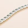 Green Diamond Copper Bracelet Women'S Niche Zircon Jewelry Temperament Jewelry