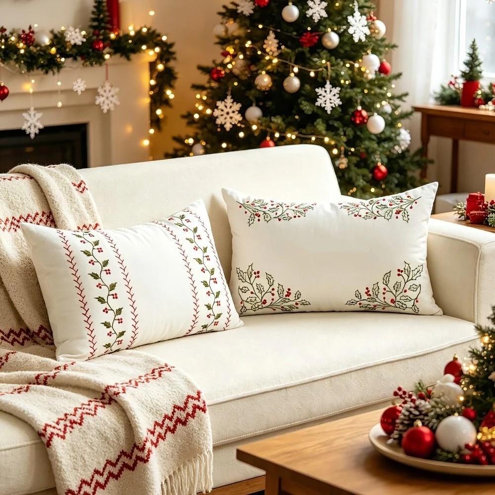 30*50cm Christmas Pillow Cover Comfortable Throw Pillowcase Sofa Cushion Covers Home Decor
