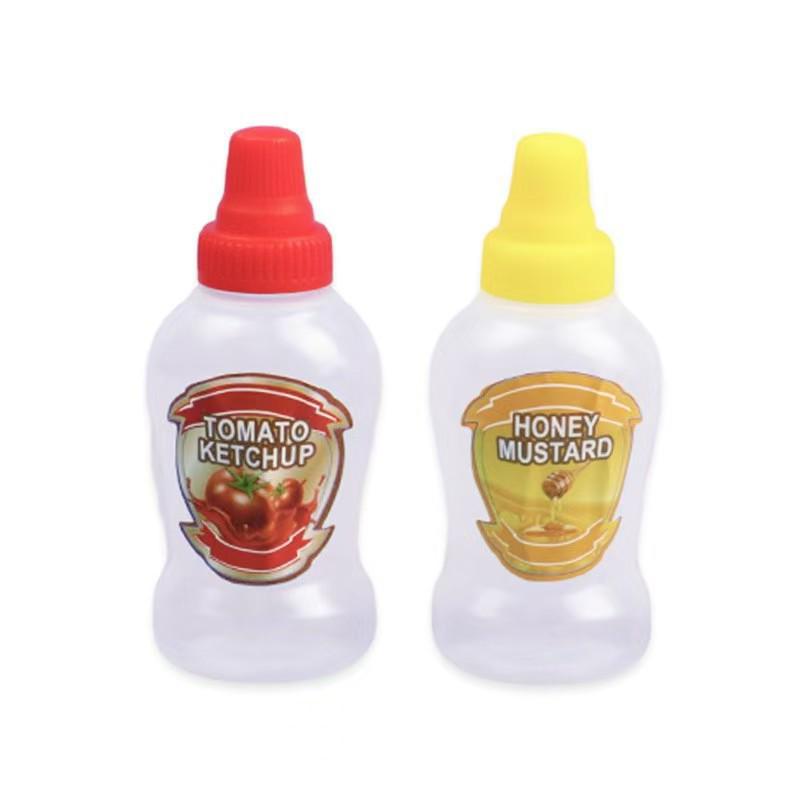 Portable Mini Squeeze Bottle for Tomato Salad Dressing and Honey Dispenser