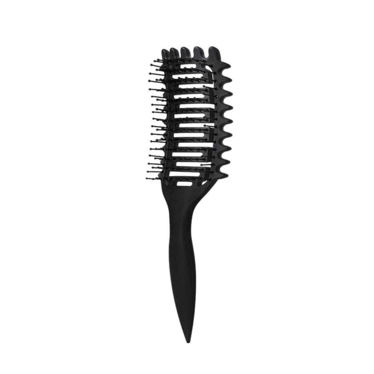 

Curly Hair Comb Anti-Static Scalp Massage Brush Hollow Anti-Tangle Hair Styling Comb Detangling Hairdressing Tools чорний