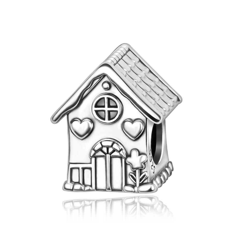 Copper Christmas Bell Charms Snowflake Reindeer House Bead Snowman Pendant Fit Original Bracelet Necklace Jewelry