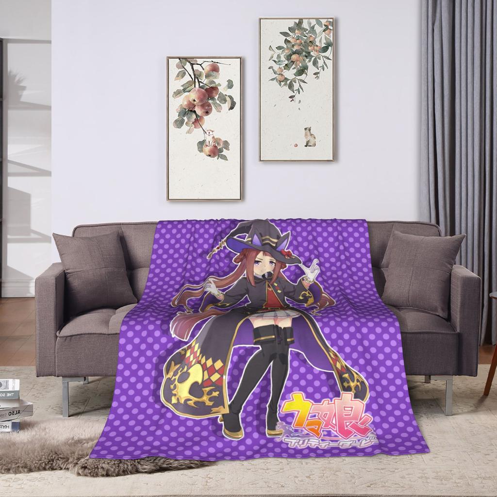 Sweep Tosho UmaMusume Pretty Derby Warm Soft Blanket Girls Boys Plush Bedding Throws Novelty Couch Bed Bedspread Sofa Bed Cover