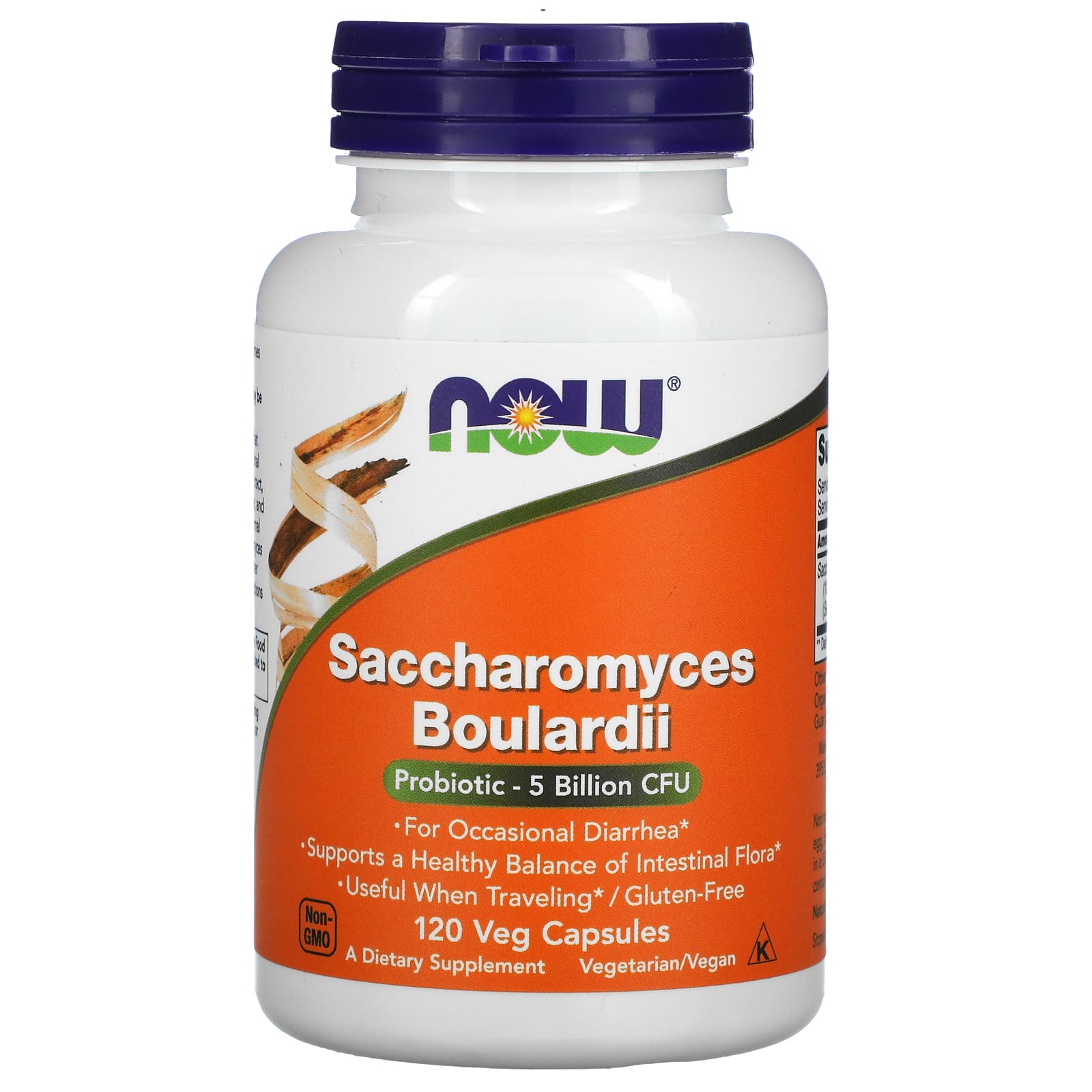 

Saccharomyces Boulardii, 5 Billion CFU, 120 Veggie Capsules