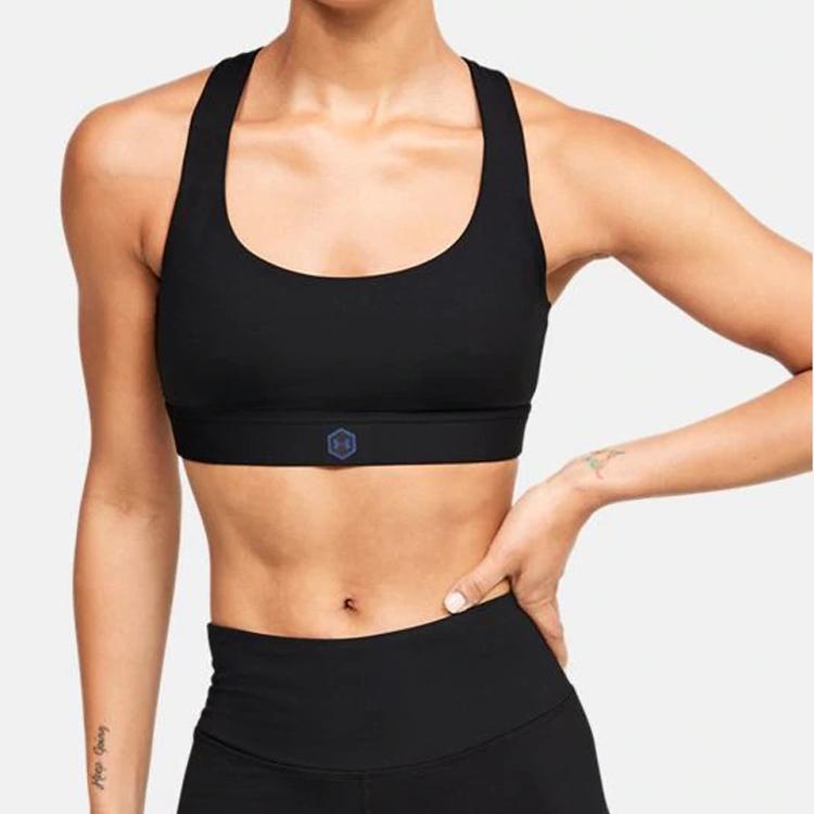 Under Armour Rush Low Intensity Training Sports Bra Women Underwear Black 1351987-001