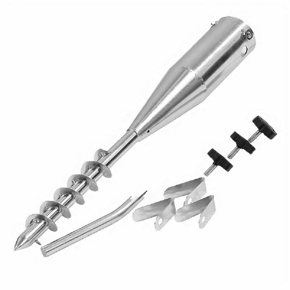 Beach Umbrella Sand Anchor Heavy Duty Metal Umbrella Stand Portable Umbrella Anchor Base for Outdoor Yard Garden