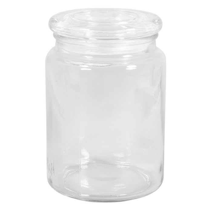 Pot en Verre avec couvercle en verre H 14 cm 900ml