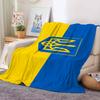 Nation Flag U Ucrania Blanket For Sofa Office Bed Plane Travel Sleep Read Relax Camping Soft And Warm