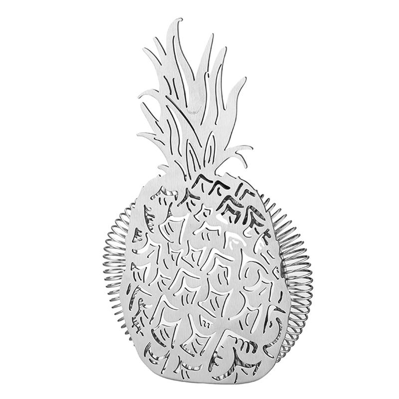 

Stainless Steel Cocktail Strainer Bar Strainer with Pineapple Design