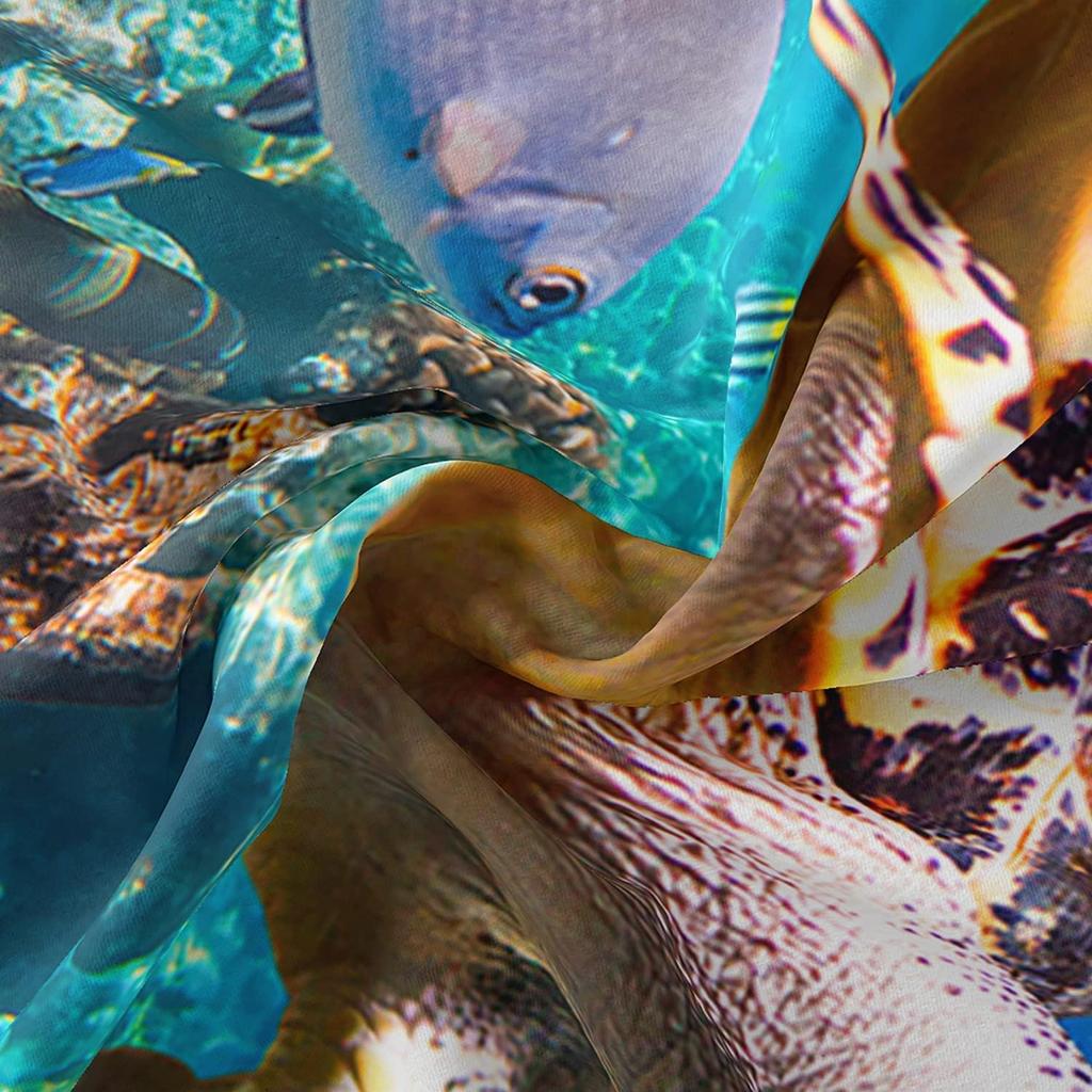 King Size Sea Turtle Bedding Set Ocean Themed Comforter Cover For Teens Boys And Girls - Durable Bedding Collection