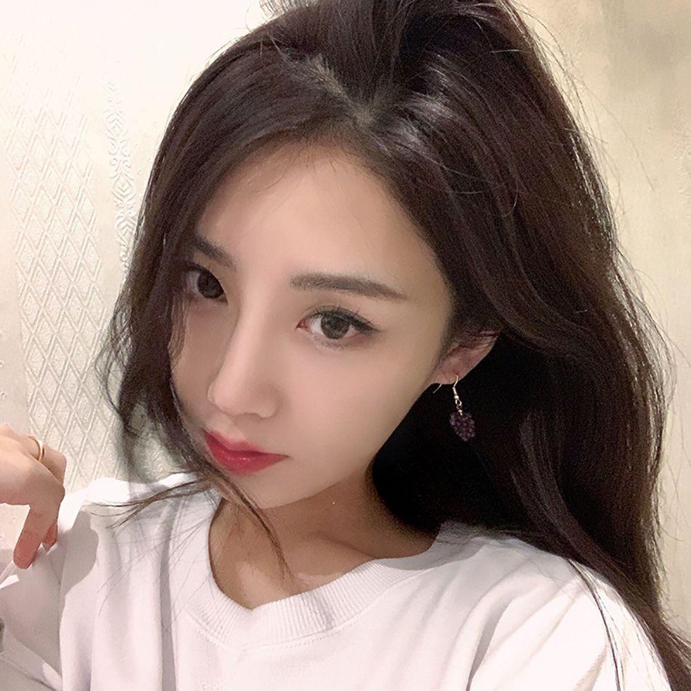 Geometric Women Girl Party Korea Fashion Jewelry Clip Earrings Drop Earrings Grape String Earrings