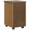 Mobile Storage Cabinet MOSS Honey Brown 34 x 39 x 56 cm