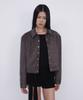 Sandric Suede Button Jacket_Charcoal