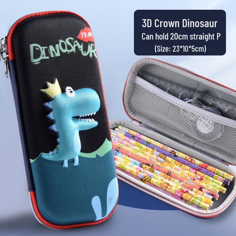 3D Large Capacity EVA Pencil Case for Kids - Multifunctional Storage Bag for Boys and Girls