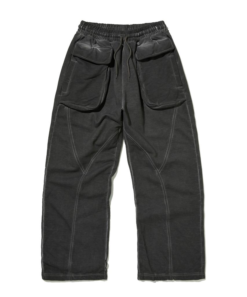 Seuweideu Cut Out Sweat Pants [Black]