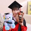 Cute Dress Colorful Doctor Bear Doll Plush Toy Teddy Bear Graduation Bear Doll Student Graduation Gift