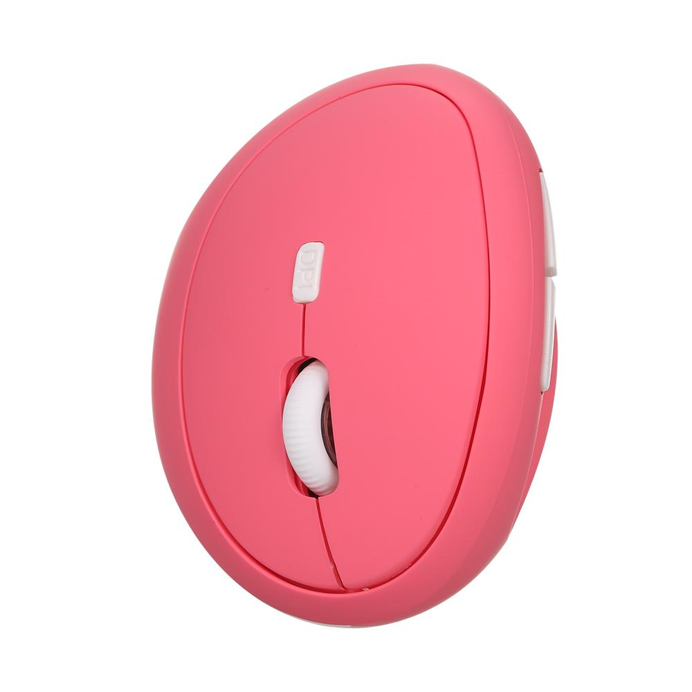2.4G sem fio ou com fio (opcional) Mouse óptico vertical com 6 teclas, ergonômico, para escritório, com 3 engrenagens, DPI ajustável, integrado