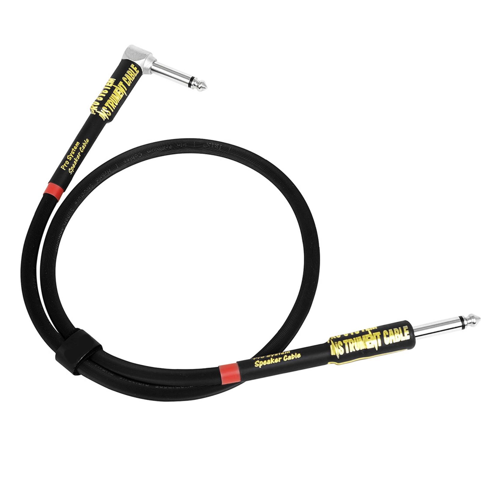 

Guitar Amps Lead Noiseless Sound Instrument Lead Guitar Pedals Cable 6.35mm 1/4inch Guitar Lead Right Angle Guitar Cable