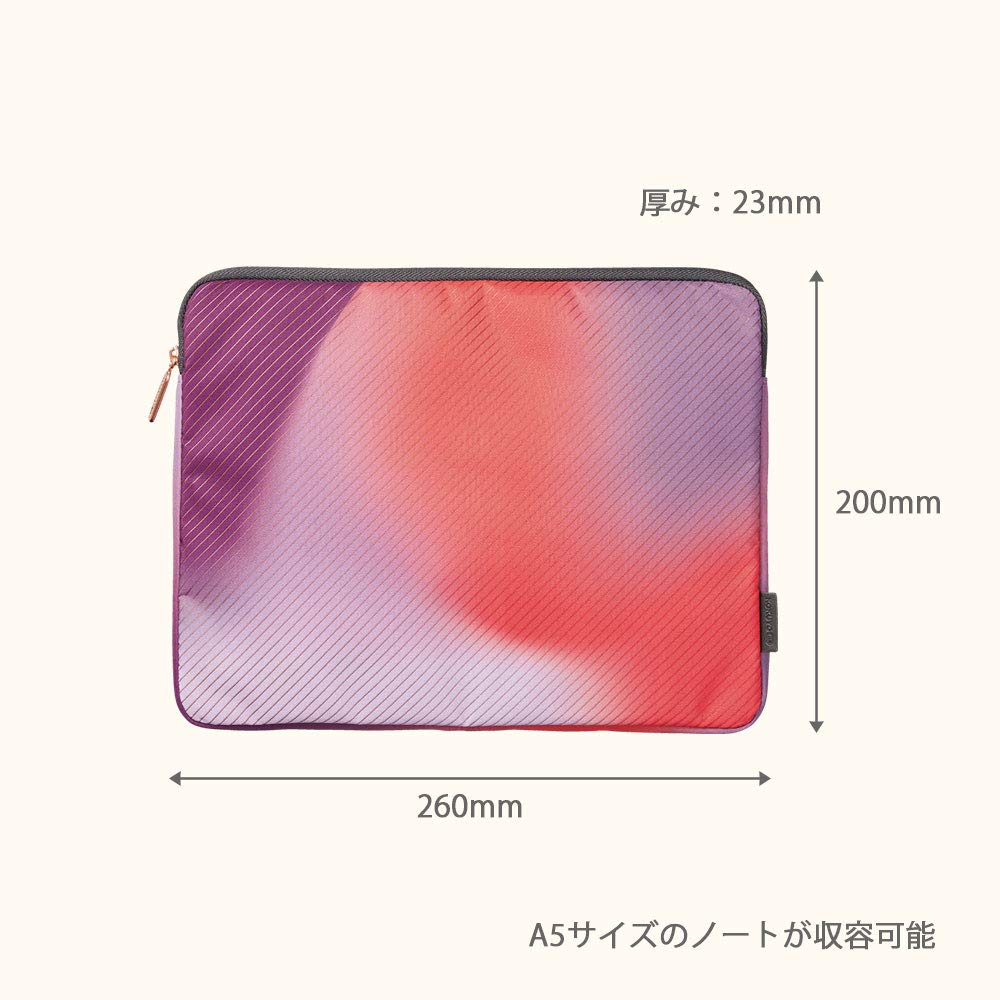 KOKUYO ME Flat Pencil Case Gradient Pouch, Size, Pink, KME-LFPH103RP