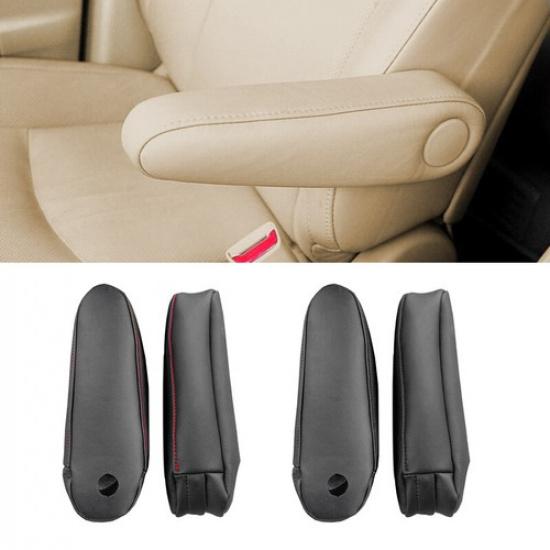 Beige/Tan Leather Apair Front Seat Armrest Handle Cover For Lexus RX 300 330 350