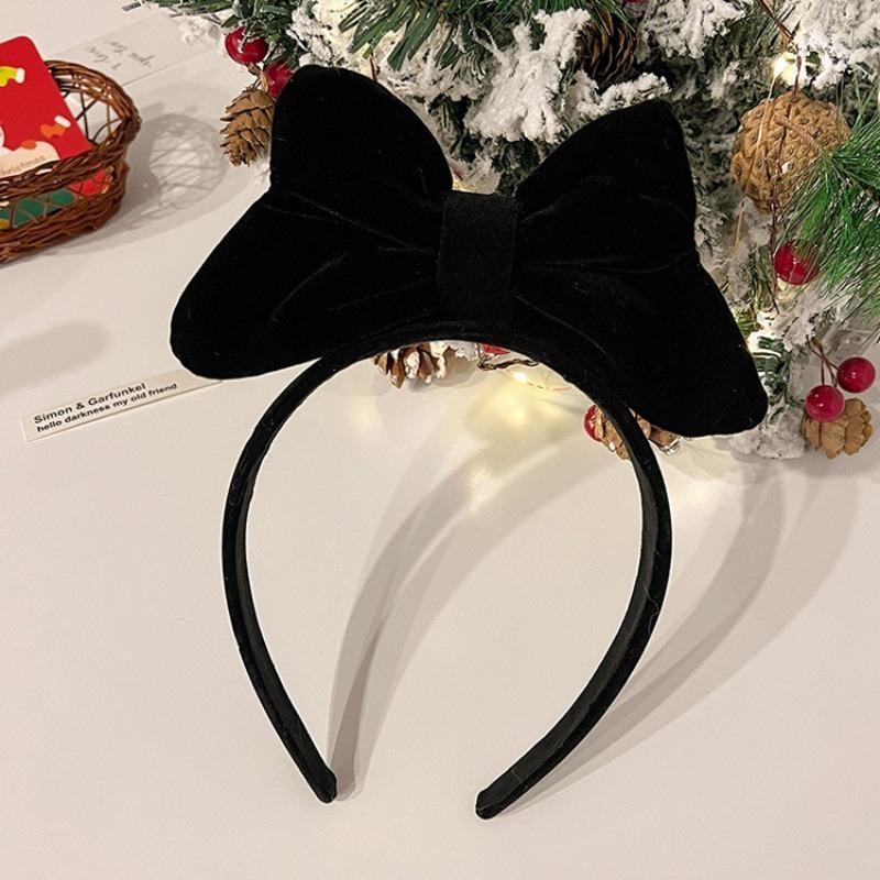 1pcs New Year's Big Red Three-dimensional Bow Headband Internet Famous Princess Cute Hair Clip Hair Pressure Headband