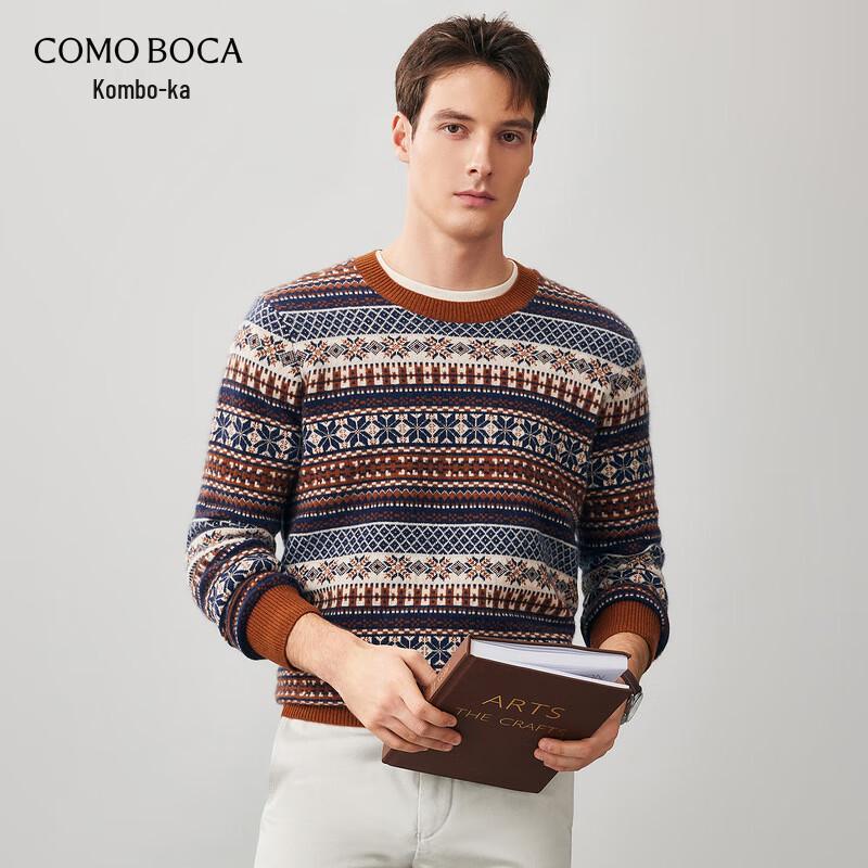 

Мужской кашемировый пуловер Kommon Boca с узором Fair Isle L
