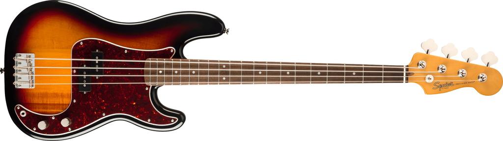 Squier by Fender Elektrická baskytara Classic Vibe Precision Laurel Sunburst s měkkým pouzdrem '60s Bass®, Hmatník, 3-barevný