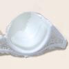 Women Lace Bra Half Cup Demi Bras with Thick Padded Lingerie Strapless Backless Design B Cup Underwear