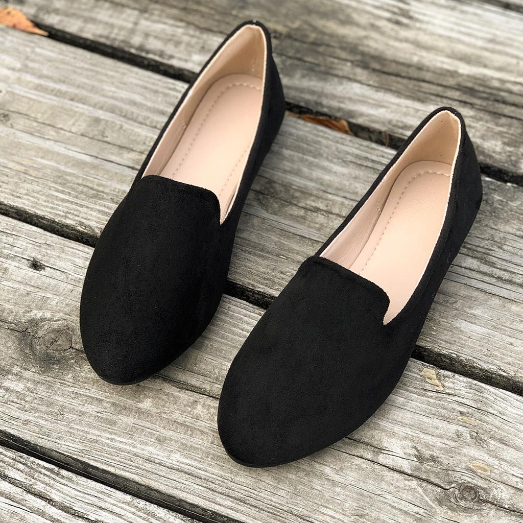 Large Size Mary Jane Shoes Spring and Autumn New Shallow Mouth Round Head Flat Bottom Fashion Single Shoes Casual
