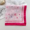 1116 New cotton and linen floral headband silk scarf small square scarf women's spring and autumn scarf decorative suit scarf headscarf versatile