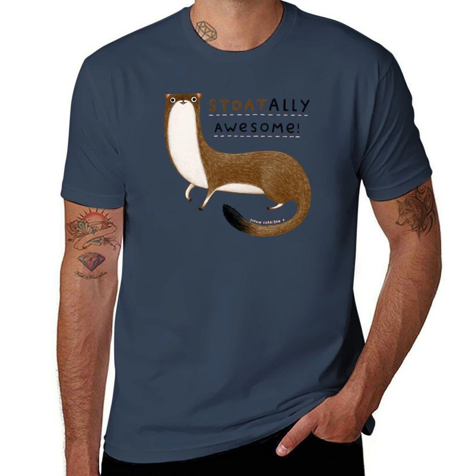 Awesome Stoatally TShirt Casual Everyday Short Sleeve TShirt S