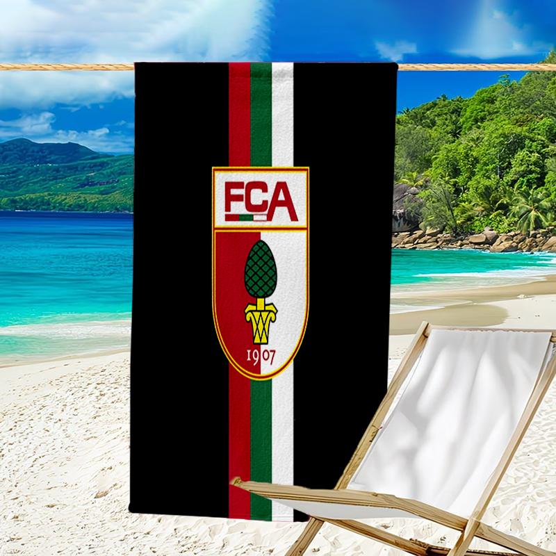 Augs-burg Wappen Strandtuch - Weiche, Saugfähige Mikrofaser, Leicht, Ideal für Den Strand, Partys, Reisen, Camping Fan Geschenke