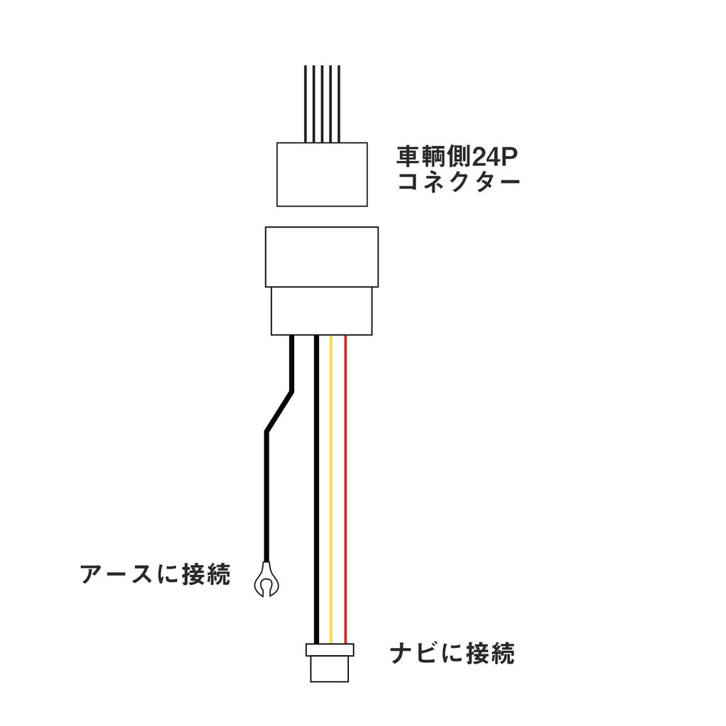 OTORAM Kompatibel mit Original Honda Rückfahrkamera [24-poliger Stecker] Verbunden mit Pioneer Navigationssystem [KJ-H203BC Äquivalent]