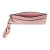 GUCCI GG Emblem brand iconic print coated fabric card holder women's light pink